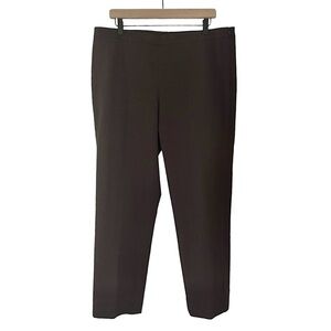 Lafayette 148‎ Women’s High Rise Bleecker Pants Brown Size 14